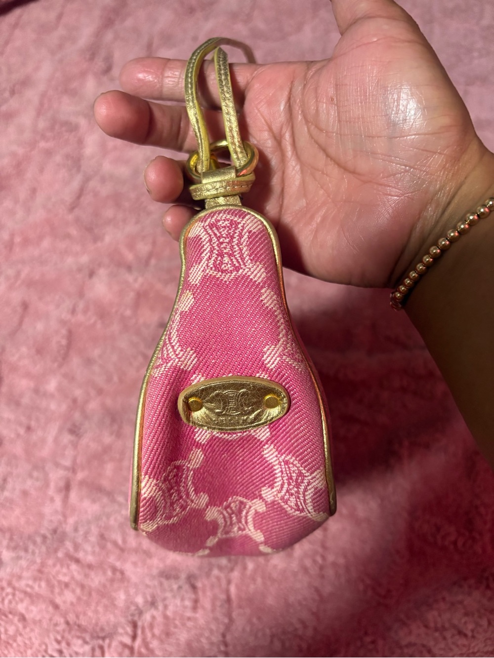 Celine Pink Macadam Pochette bag - Picture 3 of 15